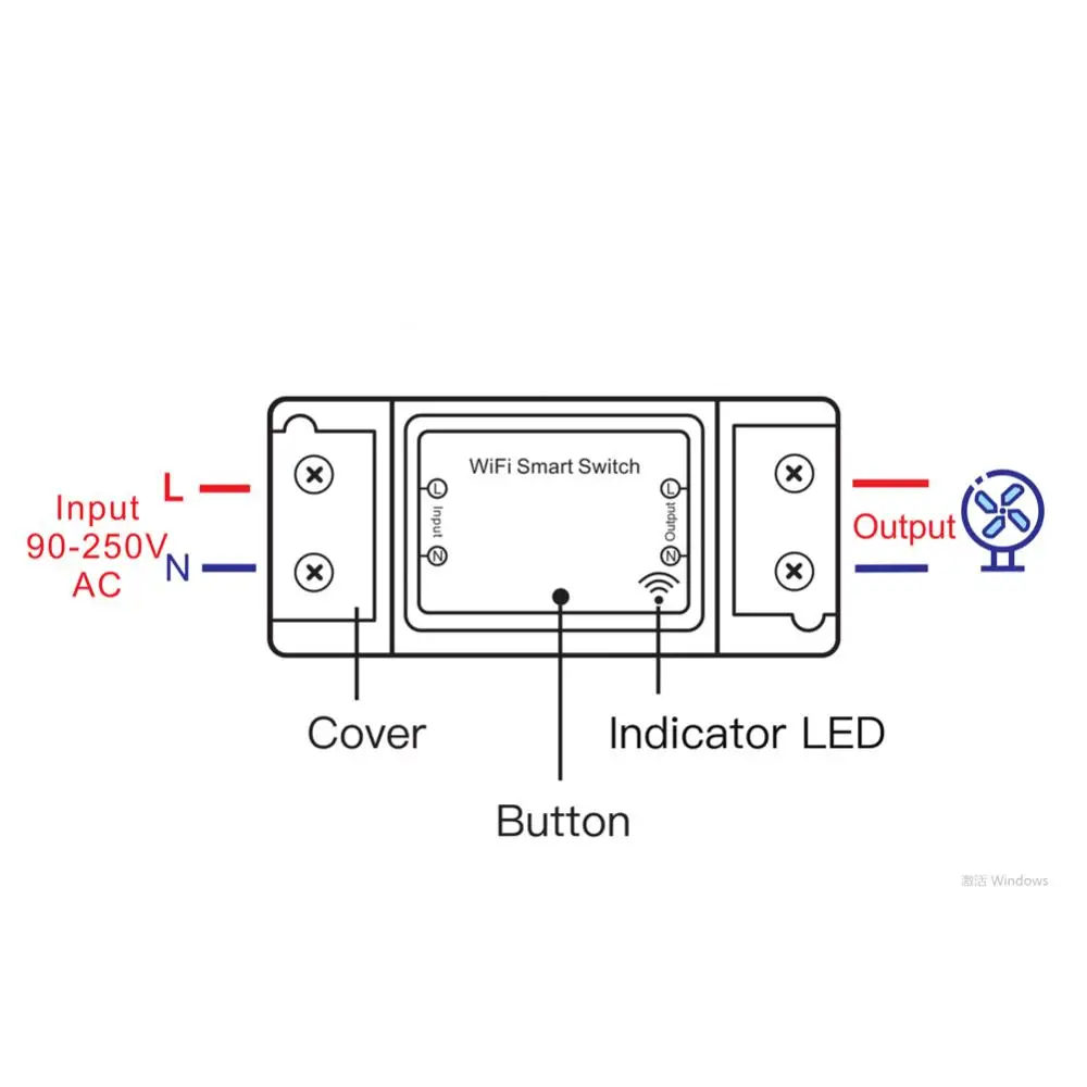 Moudle Timer App Wifi Universal Siri Smart Home Met Alexa Homekit Smart Switch 10a Voice Compatibel