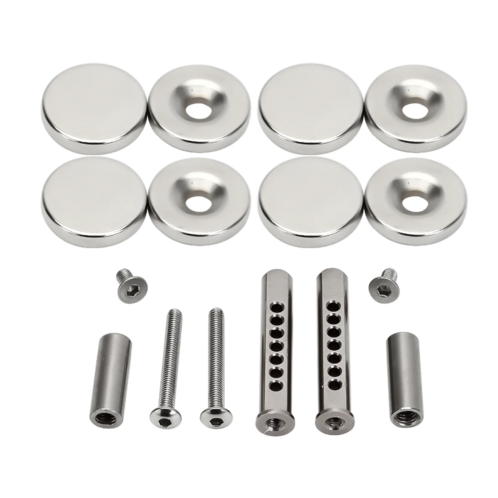 RCXAZ Metal Body Shell Post Mount with Magnet for 1/10 RC Crawler Car Axial SCX10 90046 Upgrade Parts