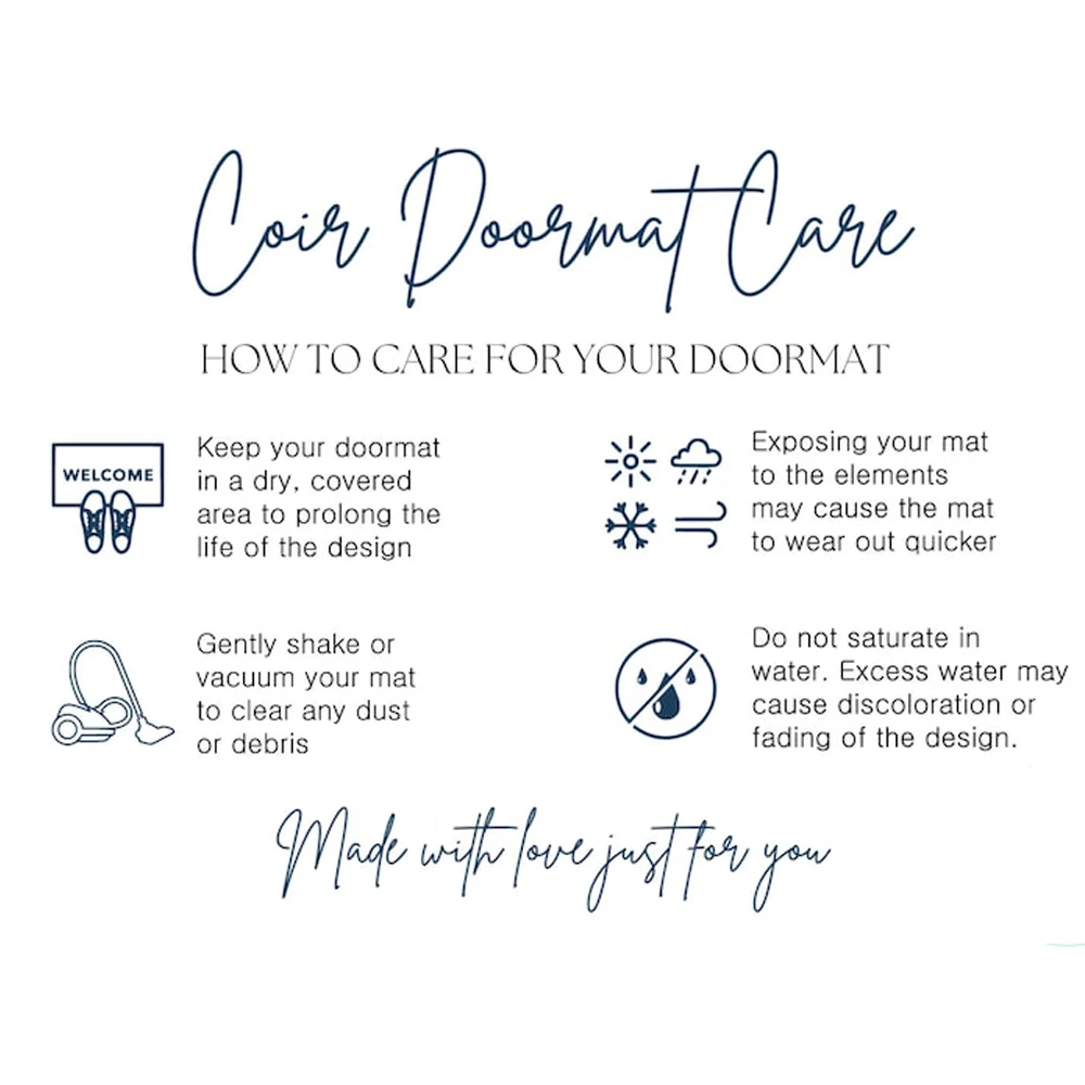 ممسحة بشعار مخصص لكلماتك هنا، حصيرة ترحيب أنيقة ومتينة، بساط سريع الجفاف لمنزل الشرفة والفندق والمؤسسات