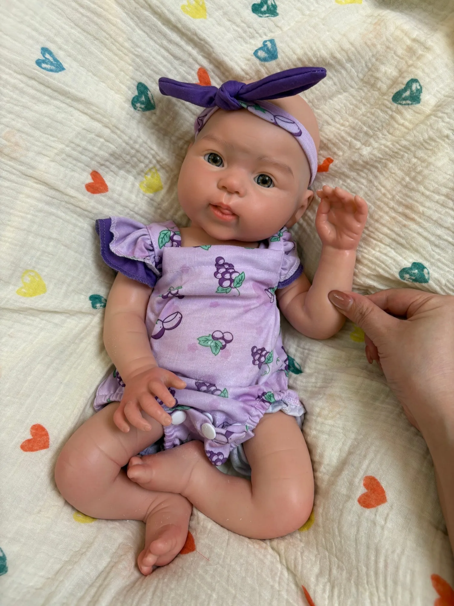1PC/2 Styles Handmade Silicone Toy Reborn Doll - Unpainted/Painted Washable Realistic Anatomically Accurate Playful Gift Doll - view 6