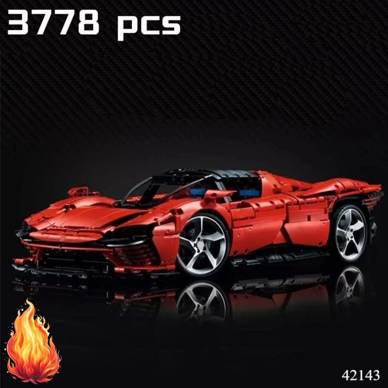 

Technical car Daytona SP3 3778 PCS Uds children's toys boyfriend birthday gifts decoration supercar model building blocks 42143