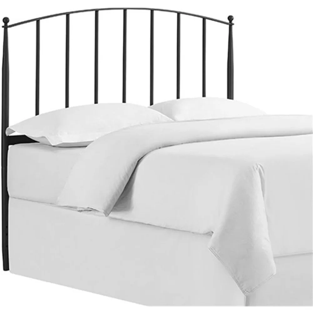 

Современное металлическое полное изголовье шпинделя Queen из черного цвета с порошковым покрытием