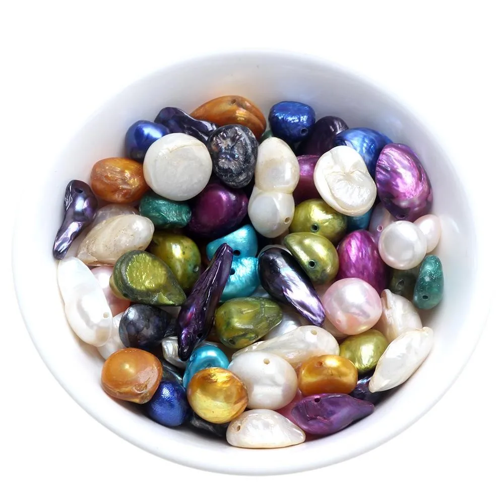 

30 шт. натуральный жемчуг с нерегулярными разбросанными бусинами DIY ожерелье/браслет/серьги изготовление ювелирных изделий