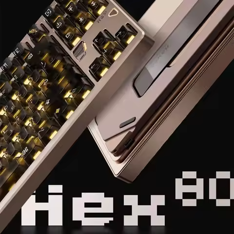 ATK QK Hex80 Magnetic Keyboard Wired Hot-Swap Gasket RGB 8000Hz RT 0.005mm Custom Aluminum Gaming E-sports Mechanical Keyboard