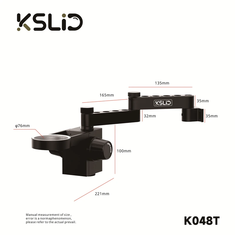 KSLID Réglable 360 °   Support de Microscope rotatif bras oscillant pliant pour réparation de téléphone portable support de bras oscillant de Microscope