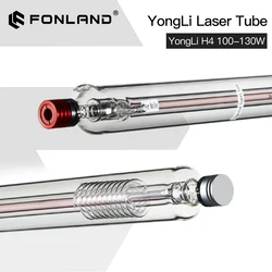 FONLAND Yongli H4 100-130W CO2 Laser Tube H Series Dia.60mm Wooden Box Packing for Laser Engraving Cutting Machine