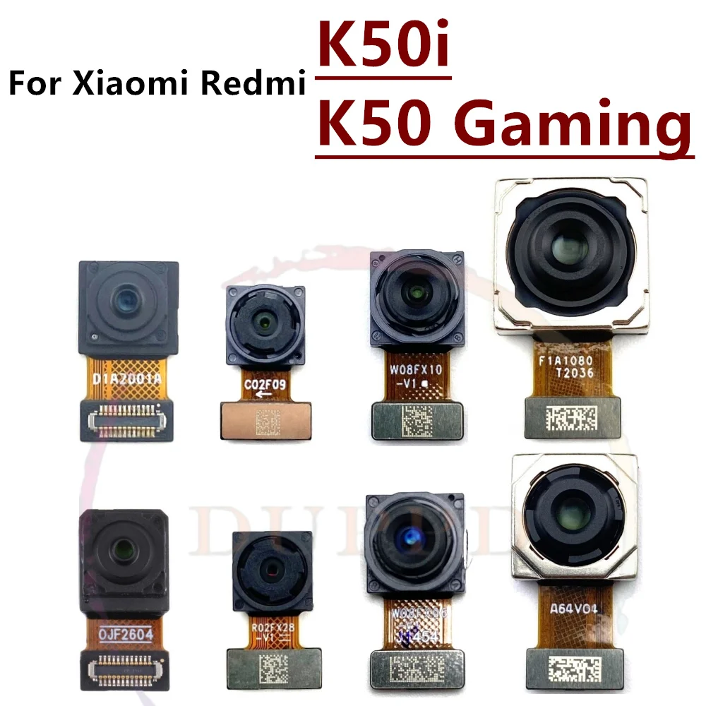 

Front Rear Camera For Xiaomi Redmi K50 Gaming K50i Wide Back Facing Main Camera Module Flex Cable Spare parts