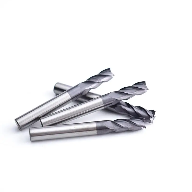 

60 degree solid tungsten carbide end mill 4 flutes square end mills for stainless steel HRC60 1MM 1.5MM 2MM