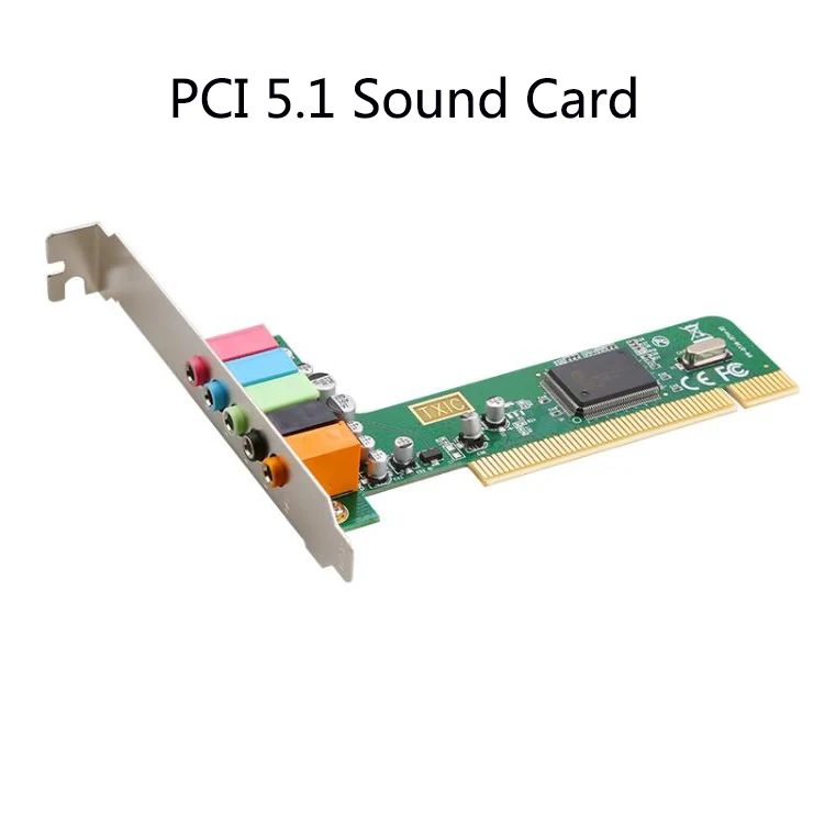 بطاقة صوت كلاسيكية PCI للكمبيوتر المكتبي ، قناة ، شريط مزدوج كامل مدمج ، جديد ، شحن مجاني