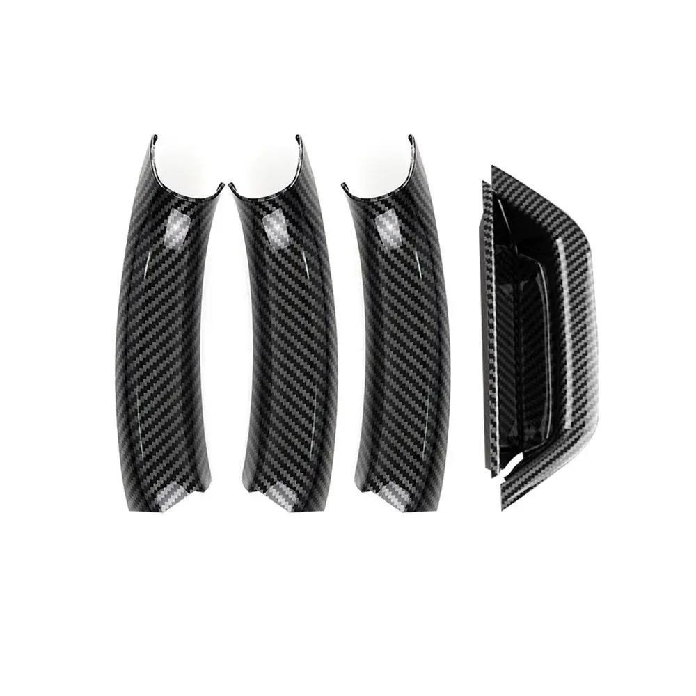 For BMW X3 X4 F25 F26 2010 2011 2012 2013 2014 2015 2016 Car Interior Door Handle Panel Pull Cover LHD/RHD Carbon Texture/Black view 3