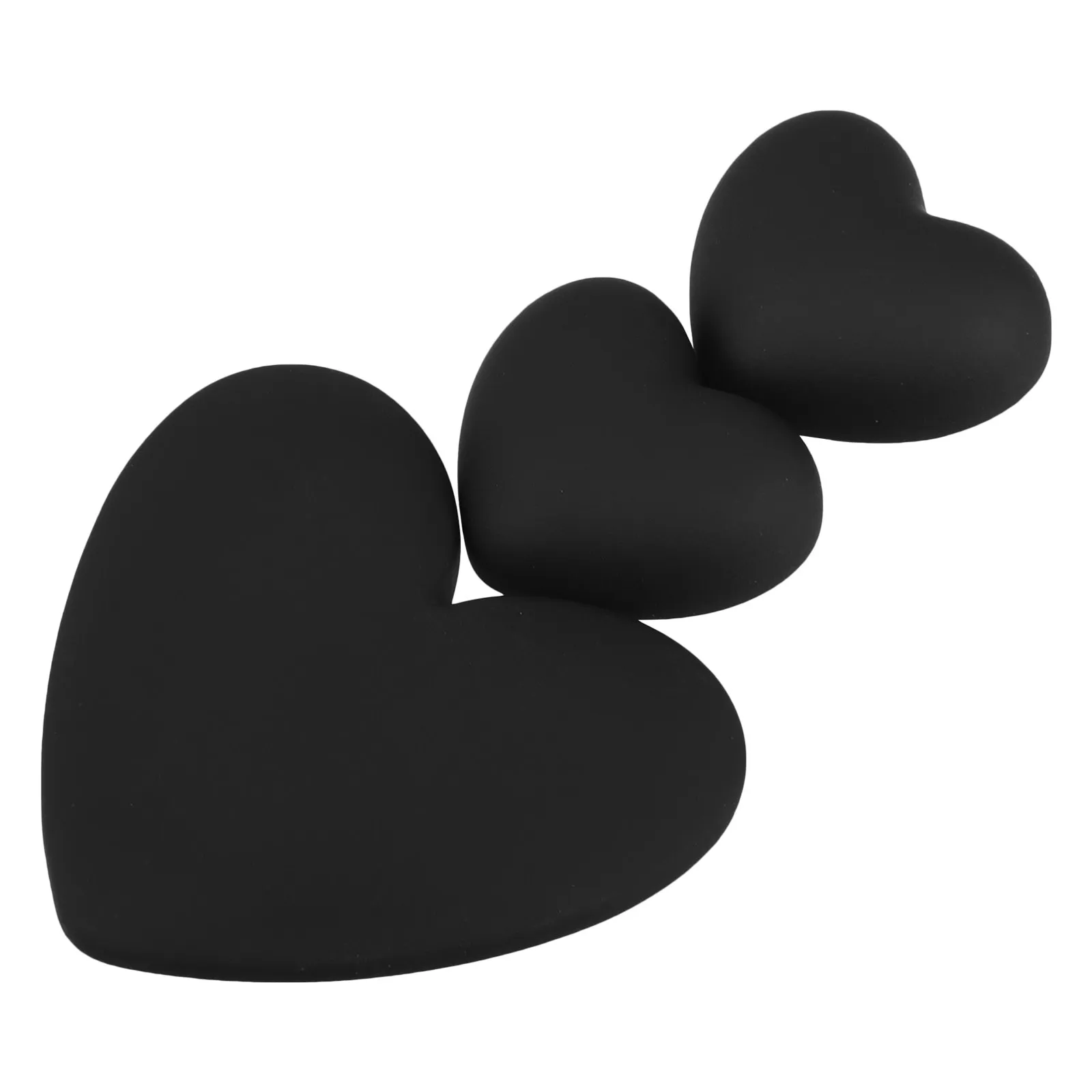 

3Pcs Heart Shape Resin Flatback Charms Matte Frosted Cable Decor Patches for Data Lines Protective Case DIY Craft Embellishment