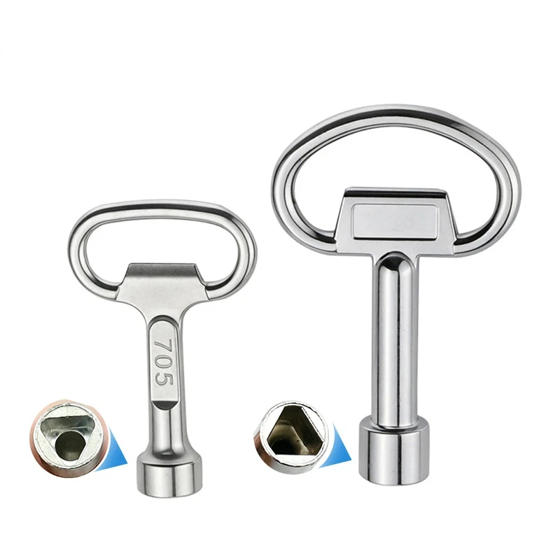 1 Way Service Utility Plumber Keys Triangle Gas Electric Meter Cabinet Opening Tool for Home Improvement