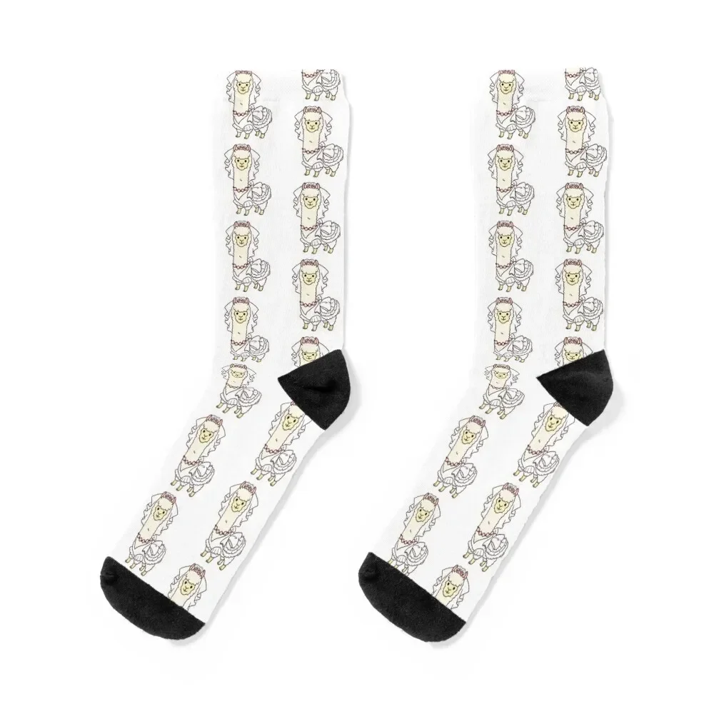 

Bride llama Socks hiphop sports and leisure valentine gift ideas luxe Socks For Women Men's