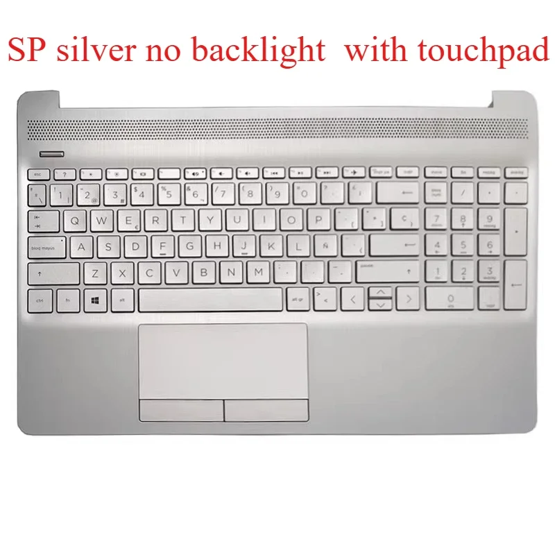 New US Keyboard For HP 250 G8 G9 256 255 G8 G9 15S-DU 15S-DR 15-GW 15-DW TPN-C139 Palmrest Upper Cover Case Silver Black Grey