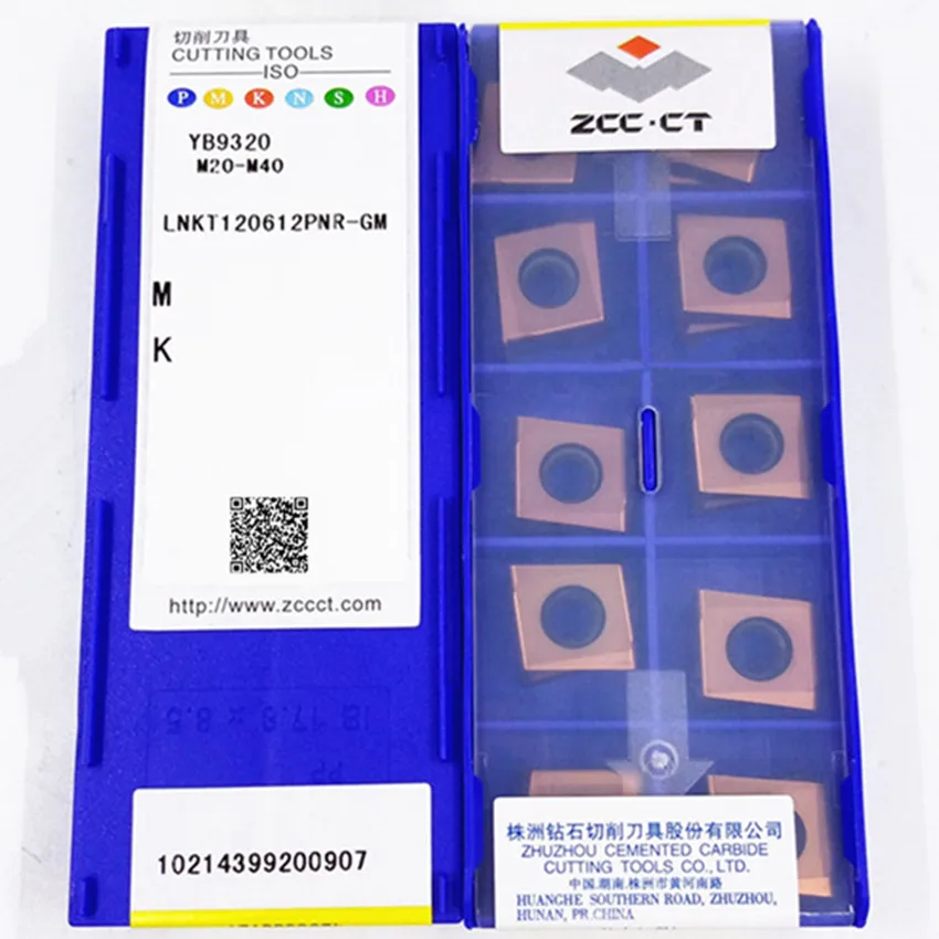 Imagem -06 - Carboneto Yb9320 Lnkt120612pnr-gm Yb9320 Lnkt120616pnr-gm Yb9320 Lnkt120620pnr-gm Yb9320 Zcc.ct Insere 10 Pcs Box Lnkt120608pnr-gm de