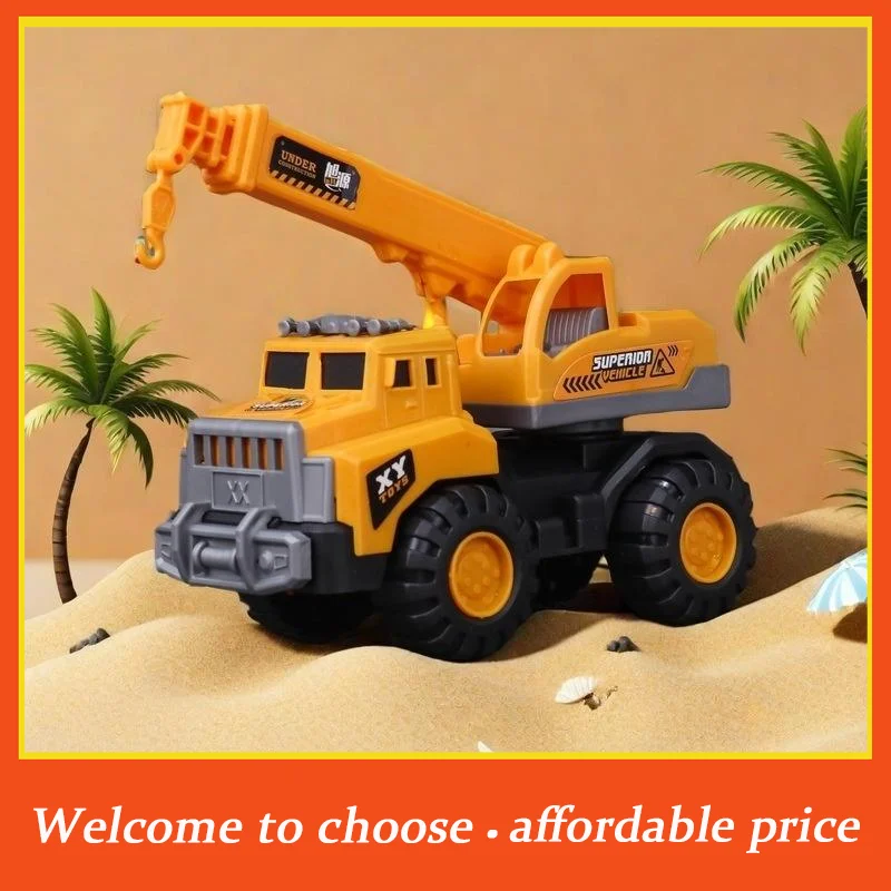 

1Pc Construction Vehicle Sliding Bulldozer Toy Simulation Vehicle Big Toy City Car Concrete Mixer Truck Fire Role Play Boy Gift