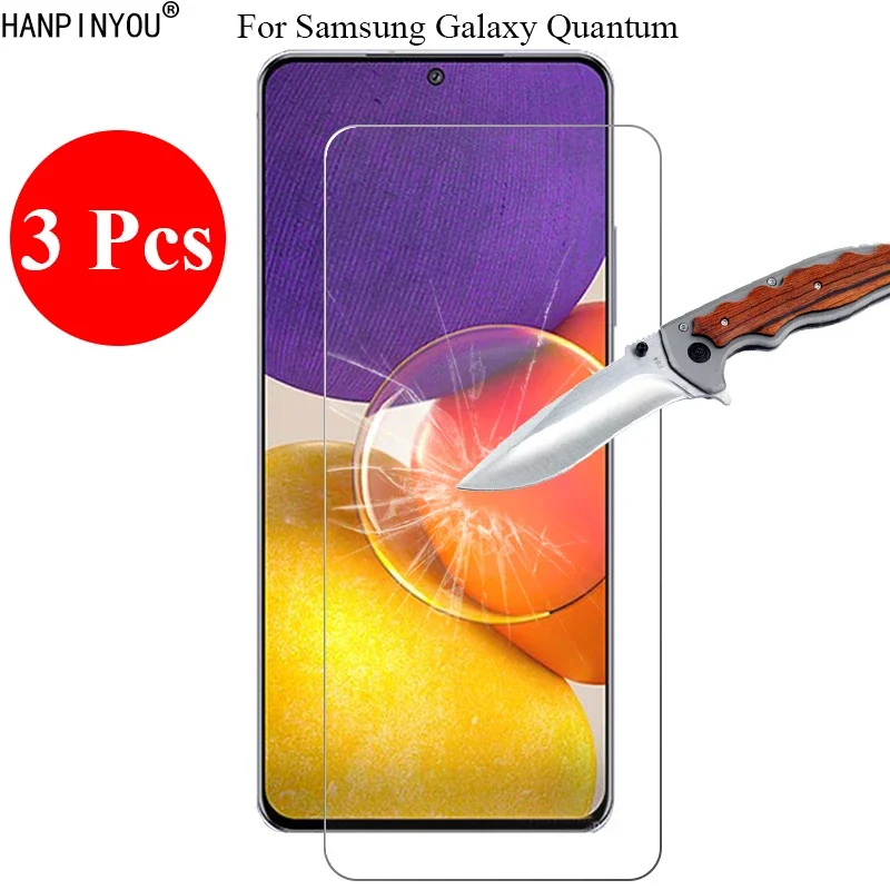 3 Pcs/Lot New 9H 2.5D Tempered Glass Screen Protector For Samsung Galaxy A Quantum 5 4 3 2 A82 5G Protective Film + Clean Tools