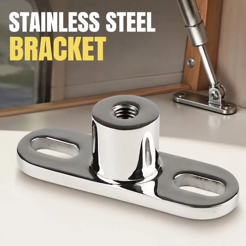 Cylinder Mount Bracket Gas Spring Base 304 Stainless Steel M10 Strut Mount Support Holder for RV Hydraulic and Pneumatic
