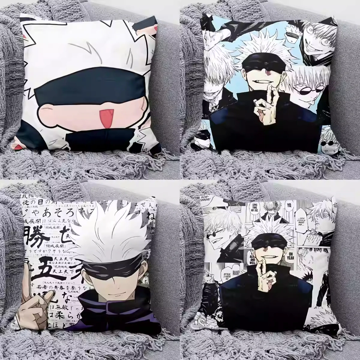 Anime Jujutsu Kaisen Gojo Satoru Collage Manga Understanding Pillow animation Anime Cushion Cover Multiple size Body Pillow Case