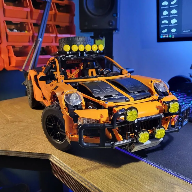 

MOC-223515 Новый классический супер спортивный гоночный автомобиль, строительные блоки, модель3211 деталей, детский строительный блок на день рождения для мальчиков, игрушка в подарок