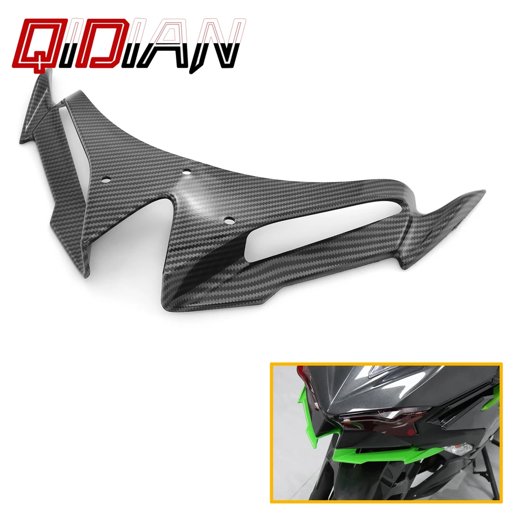 

Motorcycle For NINJA 500 For Kawasaki NINJA500 Front Fairing Winglets Aerodynamic Wing Shell Cover Protection Guards 2024 2025