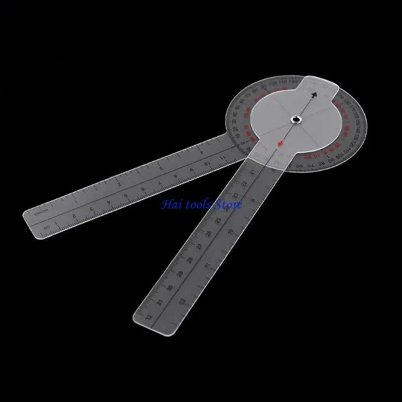 X37E Portable Goniometer 360 Degree Physical Therapy Plastic Protractor PVC Material