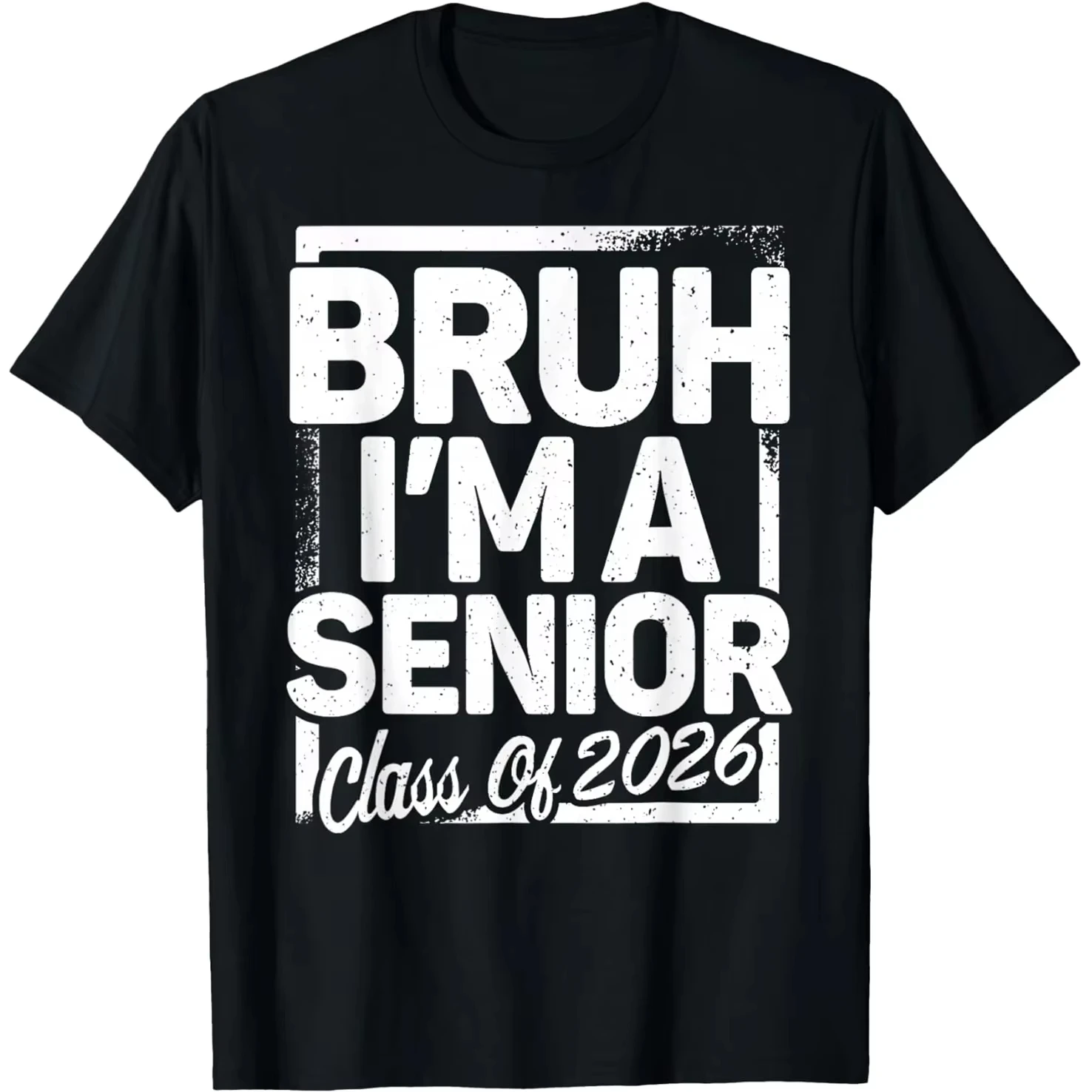 Funny Class of 2026 Senior 2026 Graduation T Shirts Men Cotton Humor Streetwear Tee Shirt Short Sleeve Unisex Loose Clothing