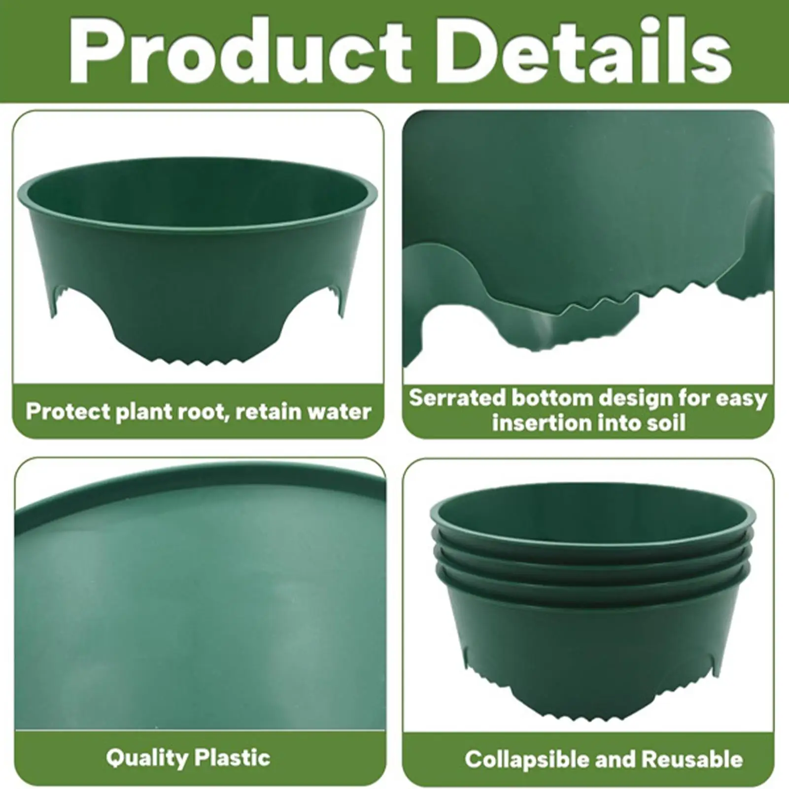 

Изоляционное кольцо для выращивания растений, защитные кольца для садовых растений, круглое опорное кольцо для растений для овощей, цветов, деревьев