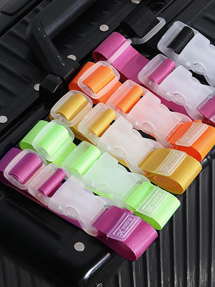 1 Pc Verstelbare Bagagebanden Nylon Opknoping Gesp Riemen Bagage Accessoires Riemen Koffer Tas Riemen Riem