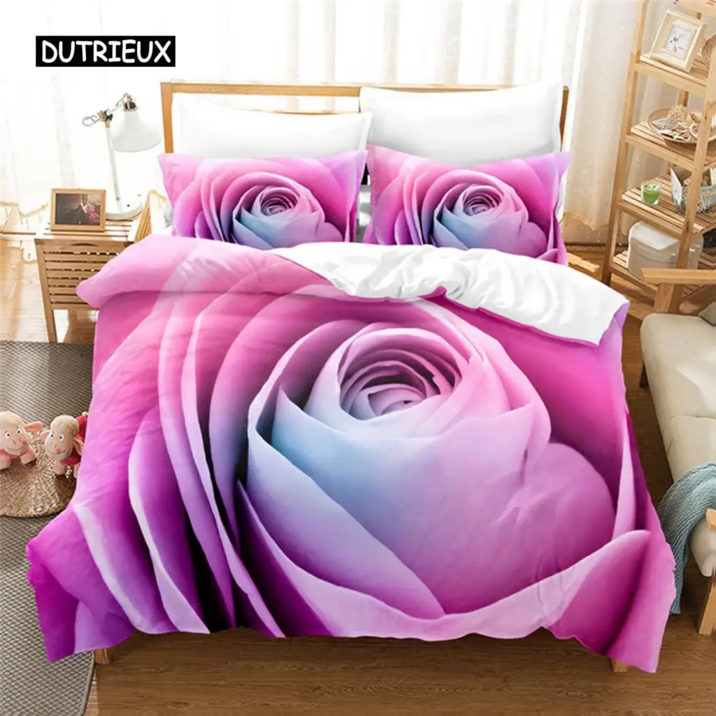 

Flower Bedding Set Duvet Cover Set 3d Bedding Digital Printing Bed Linen Queen Size Bedding Set Fashion Design