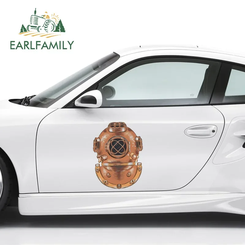 

EARLFAMILY 43cm x 32cm For Diving Helmet Car Stickers Windows Fine Decal Waterproof Auto Air Conditioner Sticker Decoration