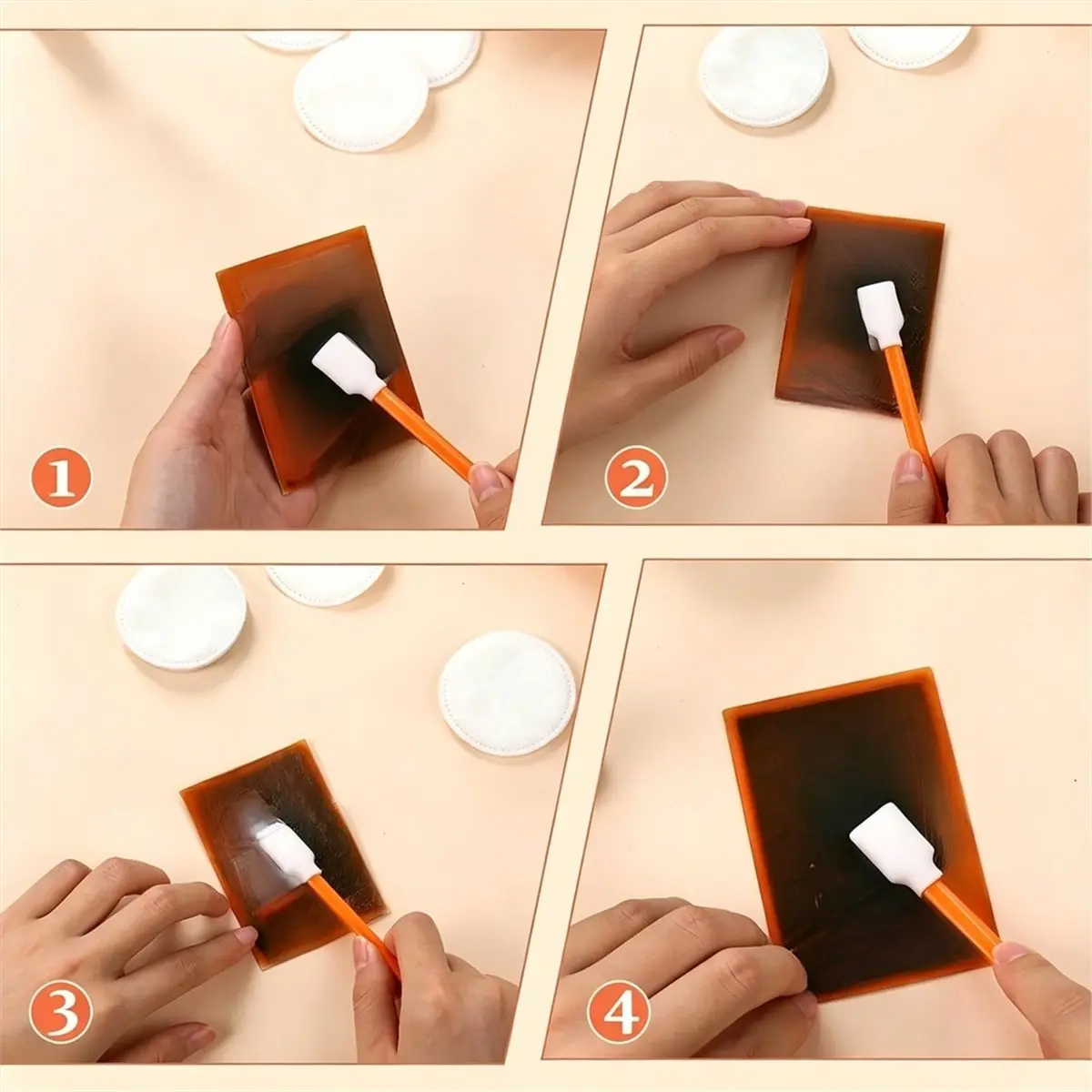 603 Pcs Card Cleaning Kit Trading Card Repair Kit Cotton Swab Cotton Disc for Scratch SurfaceCare Tool Accessory