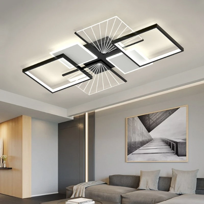 Luxury Living Room Ceiling Lamp Modern Intelligent LED Bedroom Study Apartment Chandelier Creative New Interior Decoration Lamps