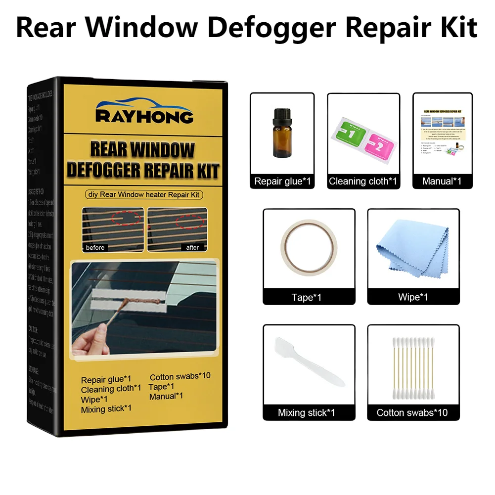 

Набор для ремонта заднего стекла автомобиля, устройство для быстрого ремонта автомобиля