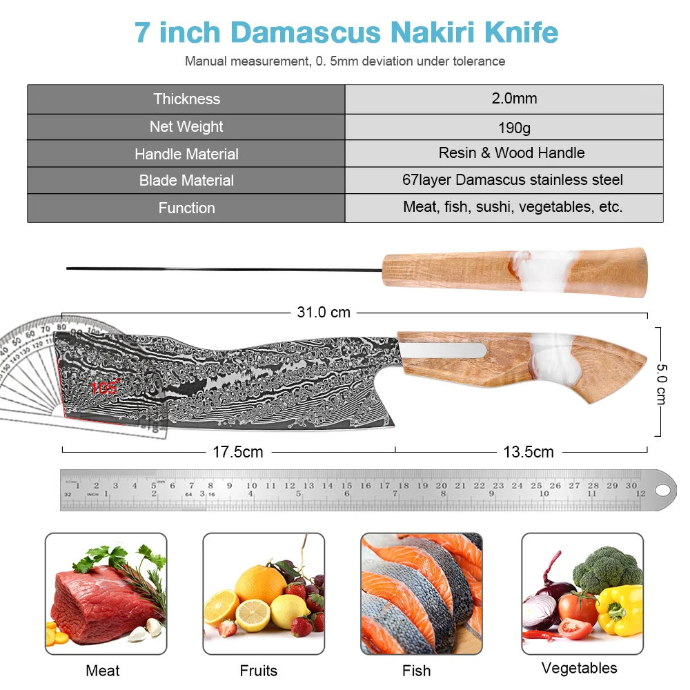 Japanese Nakiri Knife 7