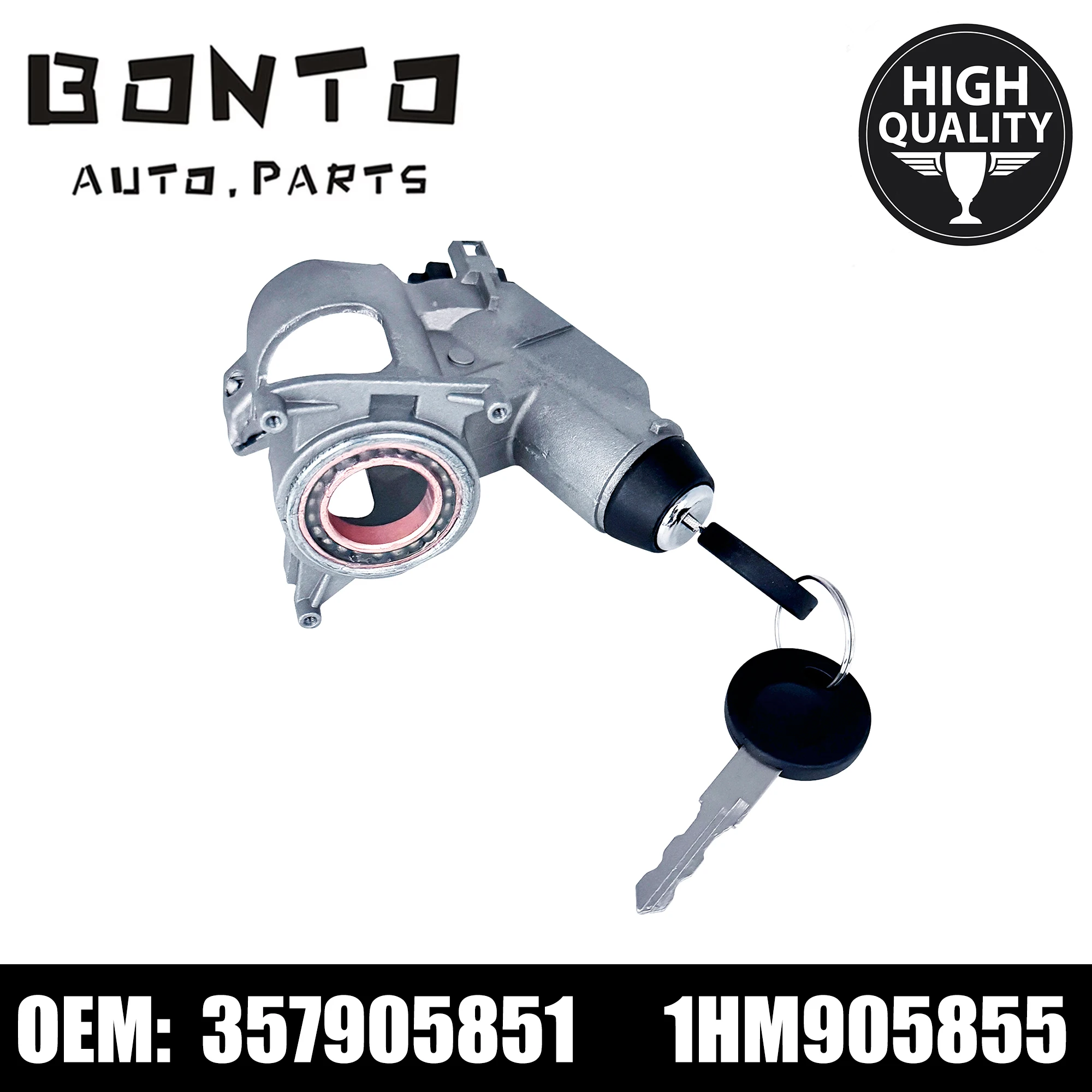BONTO Ignition Switch Steering Lock Housing With 2 Key For VW Golf A3 1.8l 2.0L Replace 357905851 1HM905855 6N0905865