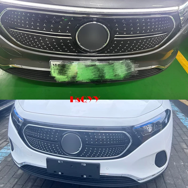 For Mercedes Benz EQA EQB EQE Class Car Air Intake Grille Decoration Sequin Starry Sky Net Trim Sequins