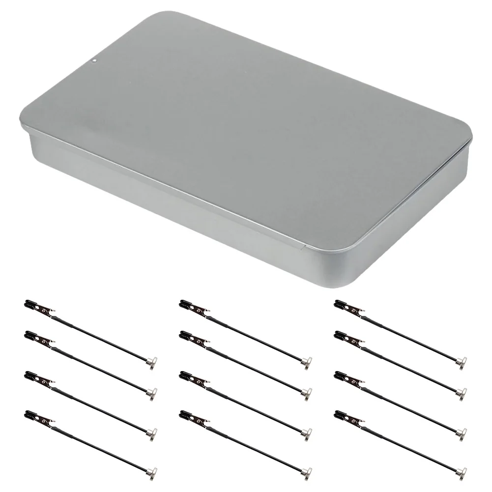 Model Painting Stand Base Holder with 12PCS Alligator Clip Sticks Magnetic Bendable for Airbrush Spray Hobby DIY Model Crafting