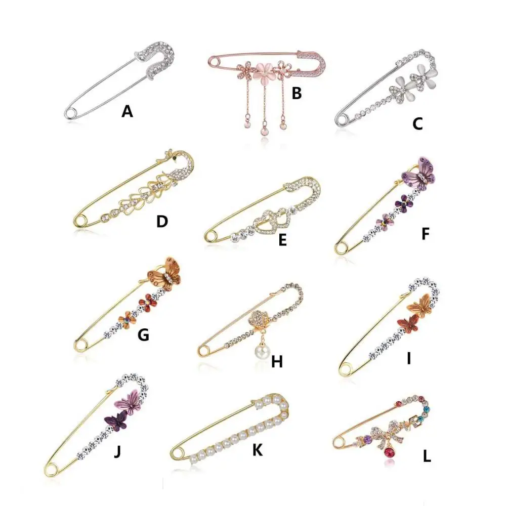 للنساء فتاة معطف أنيق دبوس الأمان حجر الراين المينا سبيكة القوس فراشة الصدار مجوهرات اكسسوارات دبابيس دبوس