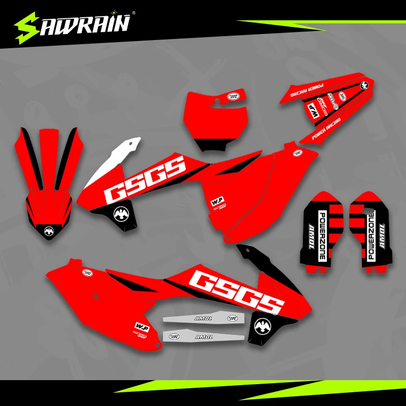

Sawrain Motorcycle Graphics Backgrounds Decal Stickers Kits for GASGAS 21-22MC85 02