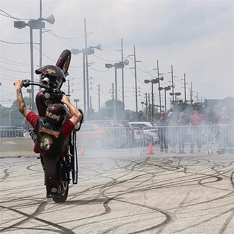 سترة جلدية للدراجات النارية للرجال ، سترة للعيش لركوب الدراجات النارية ، زين للدراجات النارية ، صخرة شقية ، سحاب ، معطف علوي ، بلا أكمام