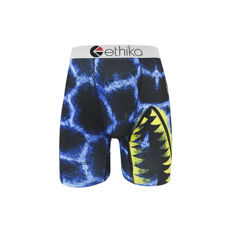 ETHIKA 남성용 섹시한 프린트 복서 속옷, Cueca 남자 란제리, 남자 팬티, 복서 반바지, 복서 브리프, 플러스 사이즈 S-XXXL