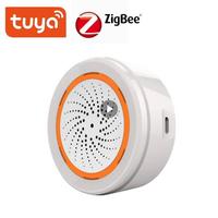 ZigBee NEO 90DB Sound Light Sensor Tuya Smart Life Built-in Siren Alarm Sensor Smart Home Security Systems For Alexa Google Home