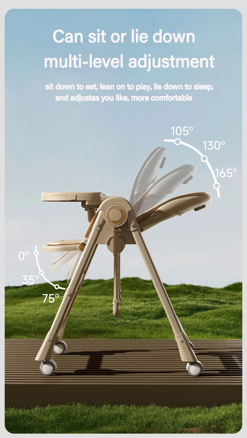 كرسي مرتفع لإطعام الطفل كرسي طعام مقاعد الأطفال كرسي مرتفع للأطفال كرسي طعام الطفل معدات رعاية الطفل الأم والأطفال #4