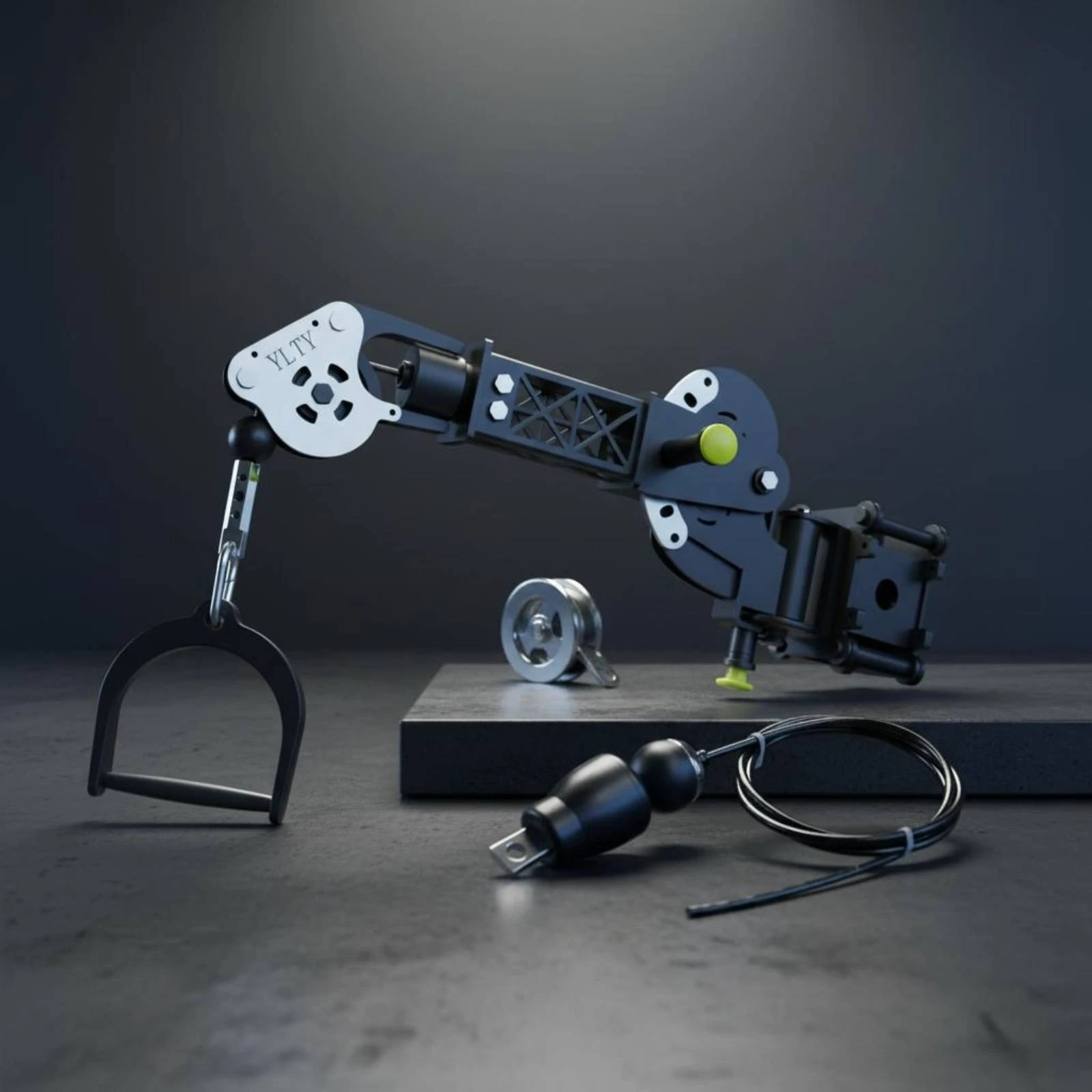 Picture 6: Aluminum Alloy Arm Bracket Lightweight Articulated Arm Fitness Accessory Stable Locking Design for Workout