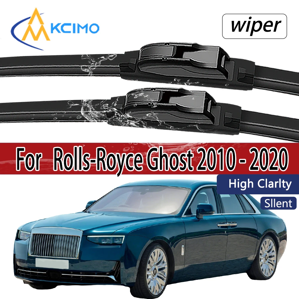 

For Rolls-Royce Ghost 2010 - 2020 Front Windshield Wiper Blades 2pcs Windscreen Window Accessories