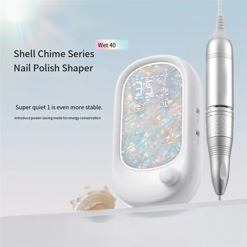 Stylo de polissage électrique Portable AB68, polisseuse à ongles avec exfoliant à chargement frontal pour façonner, enlever le polissage