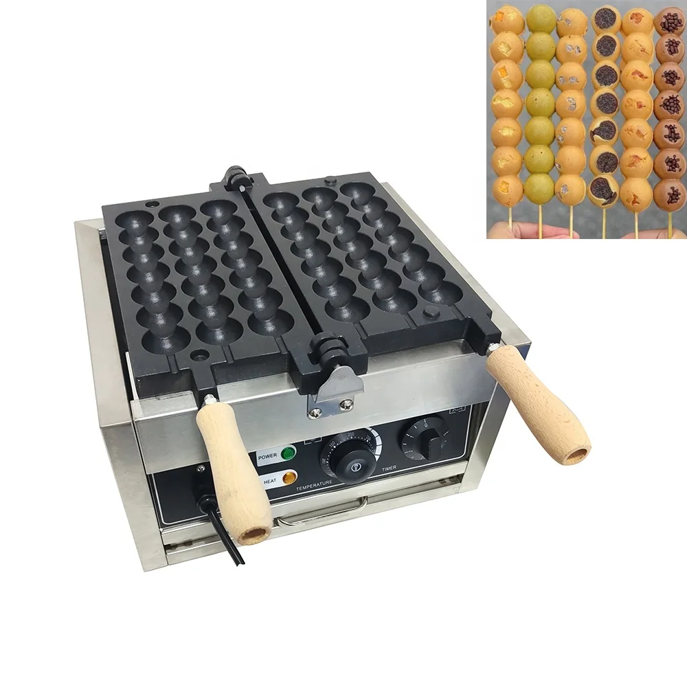 

Commerical Canada Bubble Electric Takoyaki Machine Balls Waffle Ball Taiyaki Baking Pan Ball Waffle Maker Skewer Waffle Machine