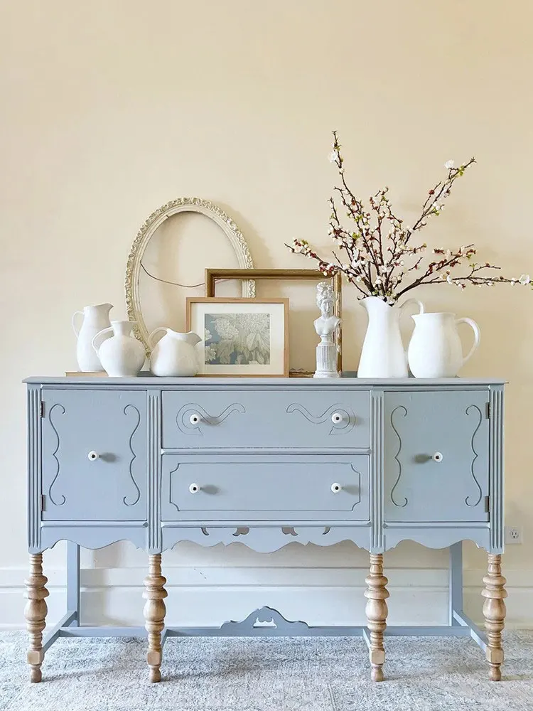 

Французский шкаф на крыльце из цельного дерева, американский ретро синий шкафчик, входная стена, декоративный шкаф, резной обеденный боковой шкаф, настройка