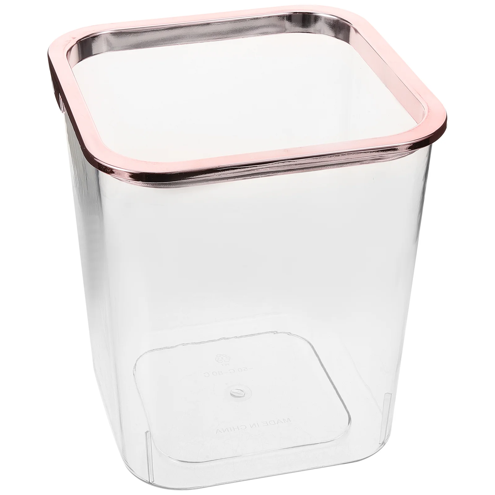 

Transparent Trash Can Garbage Outdoor Cans Plastic Box Clear Wastebasket Bin The Pet outside Child Small